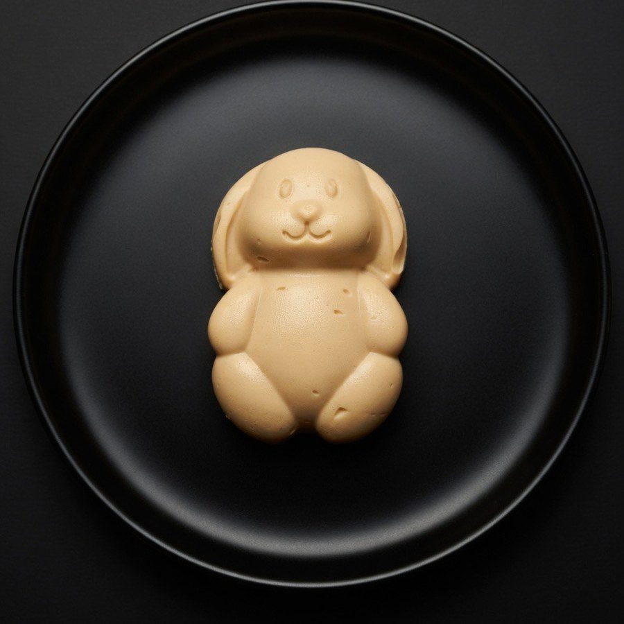 Schokoladen-Mousse in Hasenform – IDDSI Level 4 (Püriert)